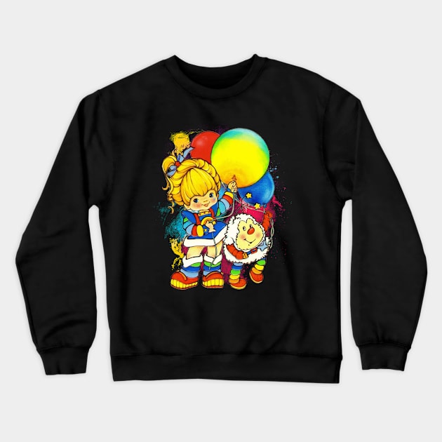 Graphic Photo Rainbow Kids Crewneck Sweatshirt by berengere pomeroy